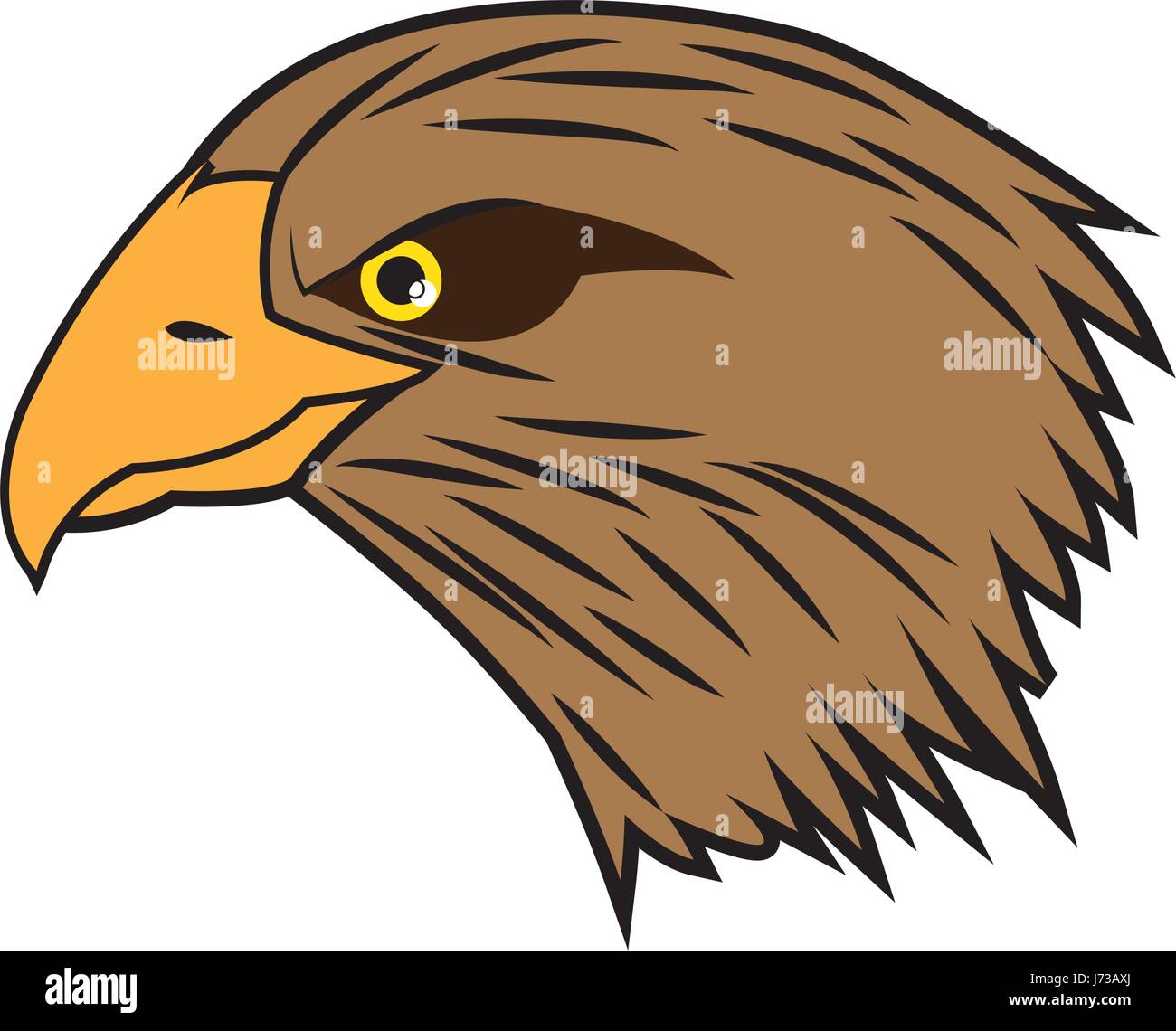 Cartoon jefe águila calva ave nacional americana Imagen Vector de stock -  Alamy