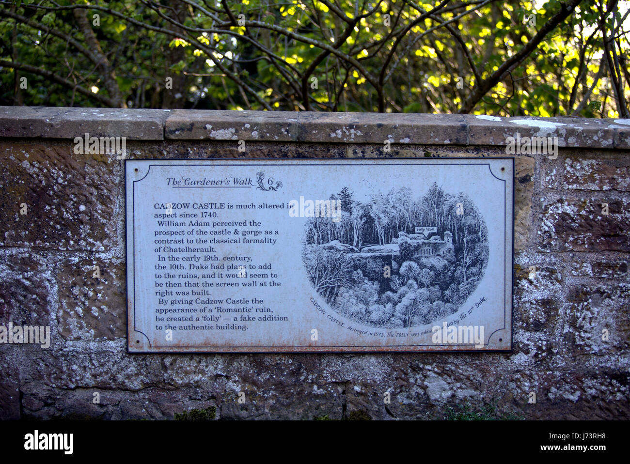 Chatelherault Country Park Lodge de caza Foto de stock