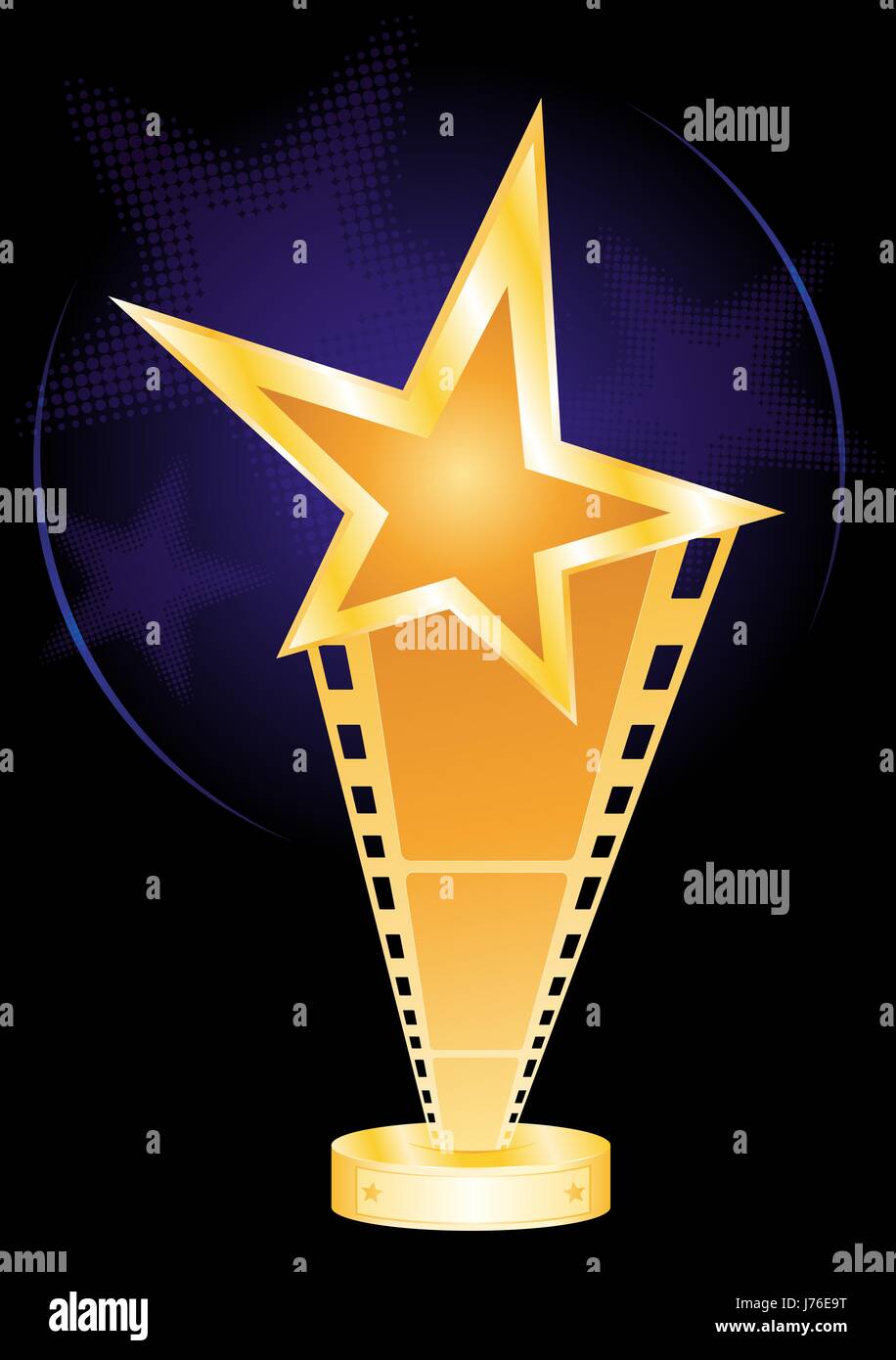 Trofeo de la academia del cine eventos cine Películas películas premios premio estatuilla Foto de stock