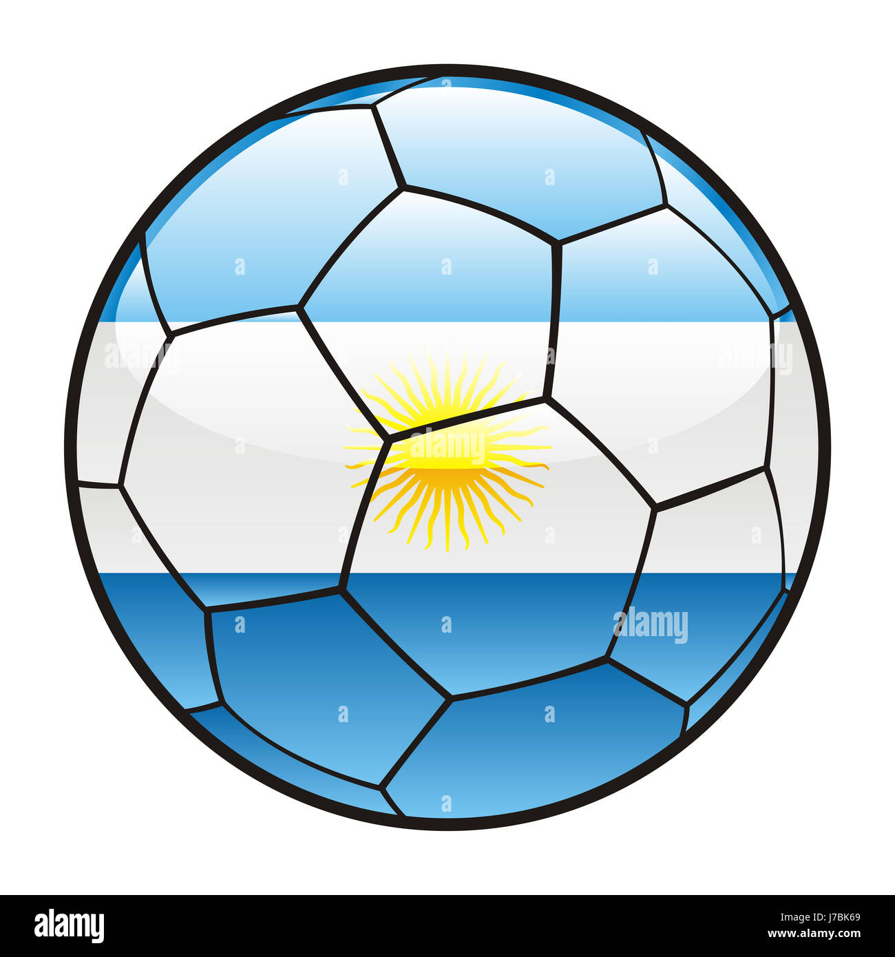 Pelota argentina ilustración vectorial del pabellón deportivo fútbol  deportes deporte Fotografía de stock - Alamy