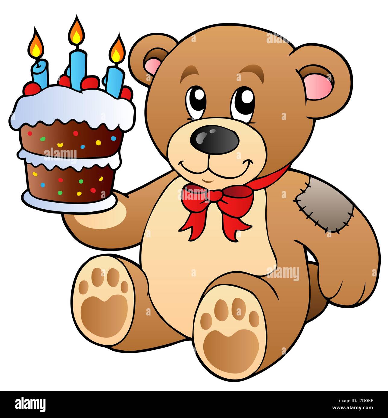 Fur oso de peluche juguetes osito de peluche osito de peluche pastel suaves  pasteles tarta de cumpleaños reír Fotografía de stock - Alamy