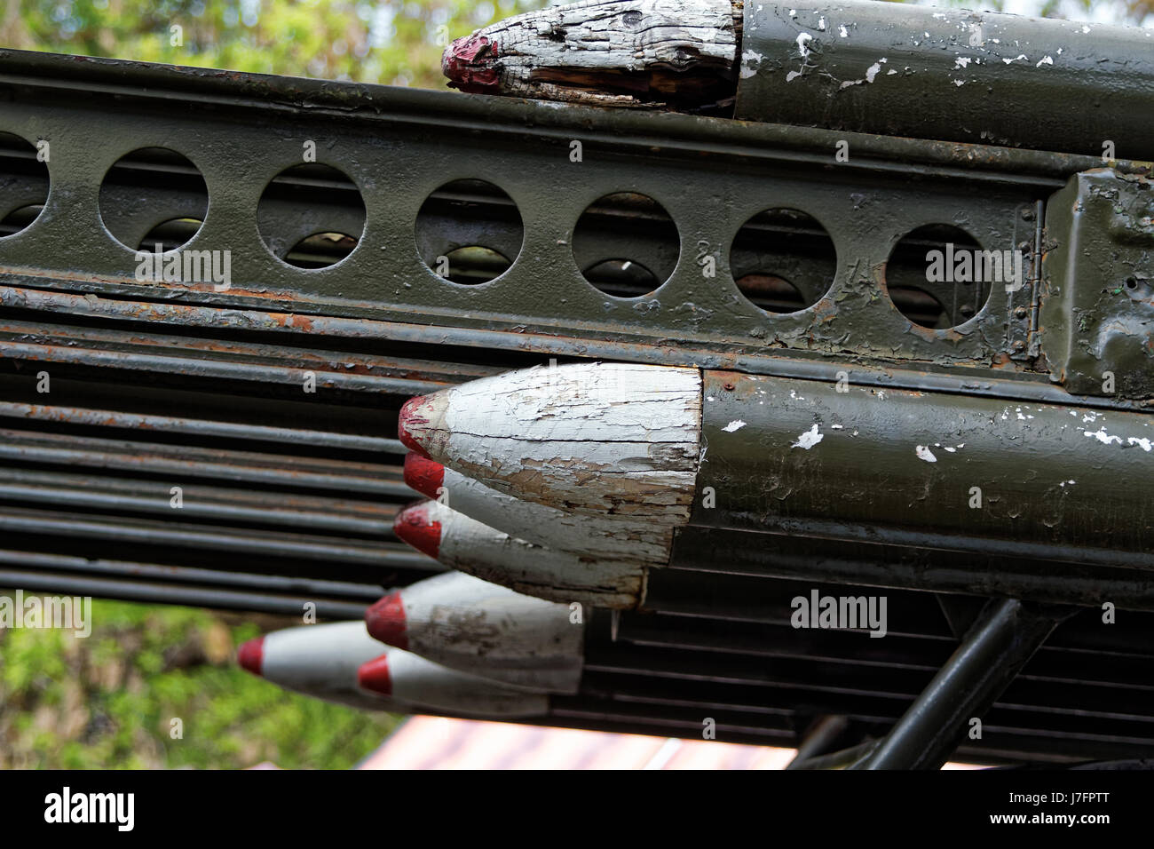 Foto "Ruso" lanzador de cohetes Katyusha Foto de stock