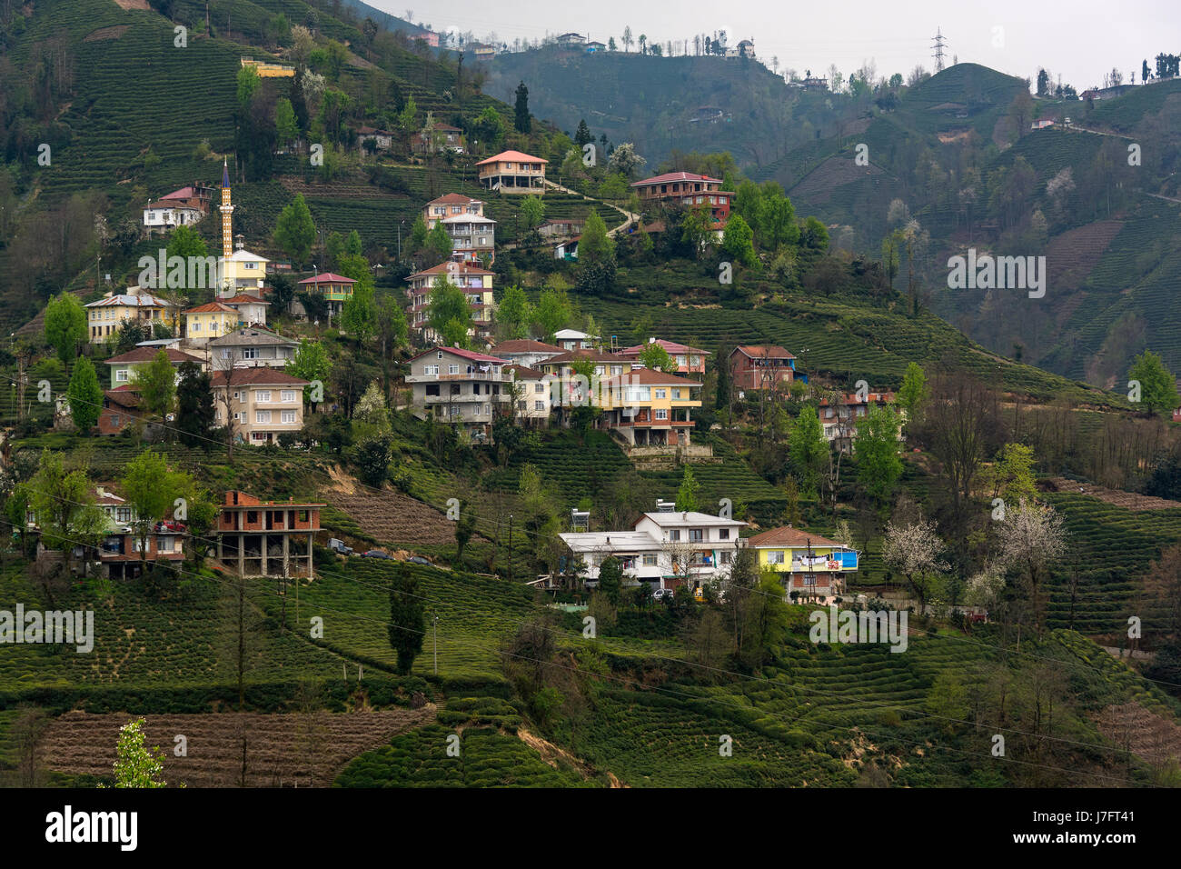 Highland casas en el mar negro Foto de stock