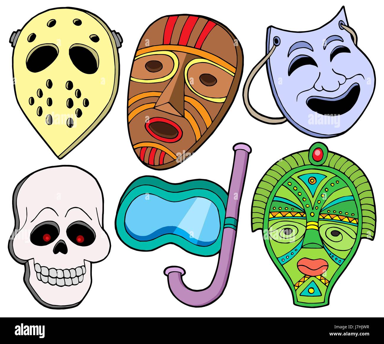 Máscaras de miedo Imágenes recortadas de stock - Alamy