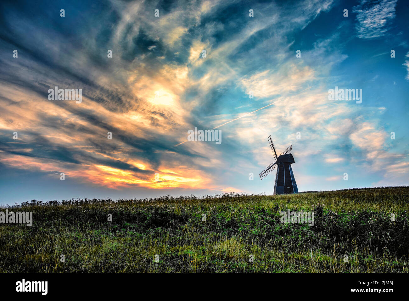 Rottingdale Windmill. Por Mark Higham Foto de stock