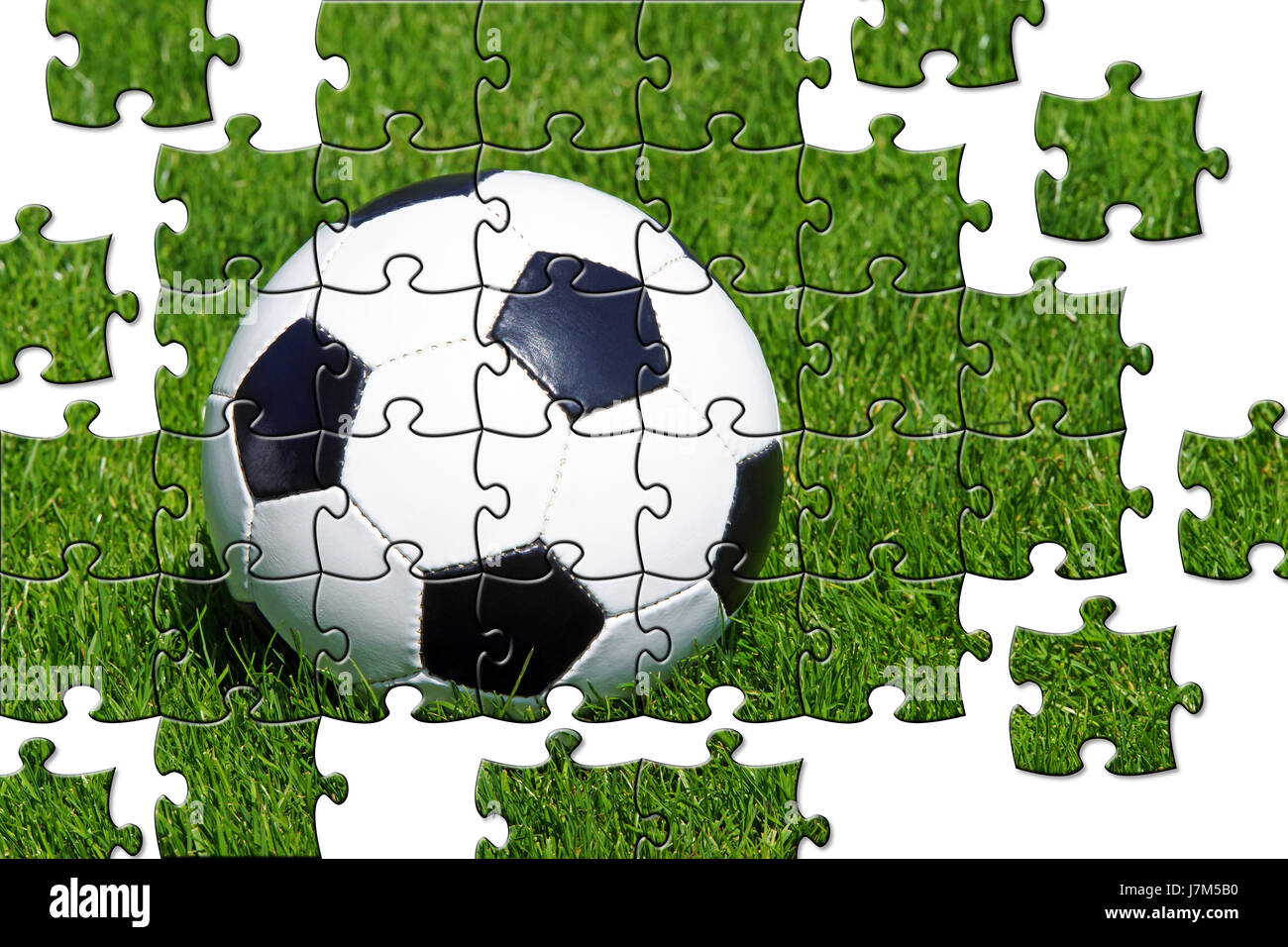 puzzle de fútbol Fotografía de stock - Alamy