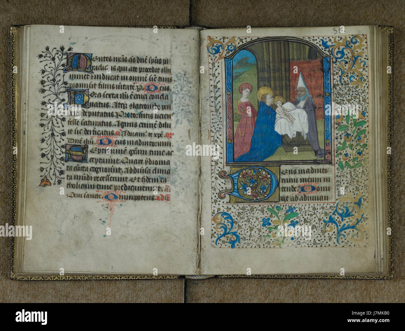 Brest Livre d'Heures Circoncision Foto de stock