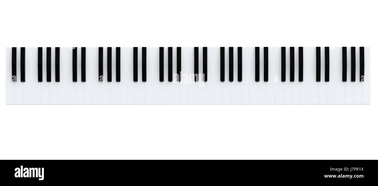 Música piano clave teclado render entretenimiento música concierto arte sonoro Juego Fotografía de stock - Alamy
