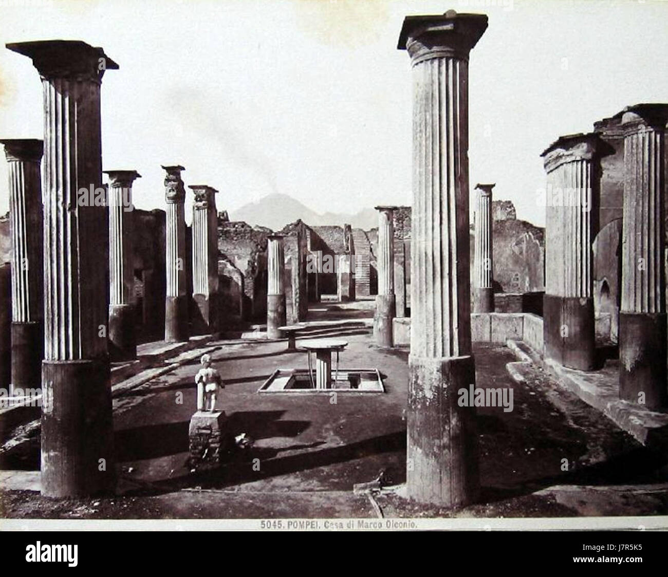 Brogi, Giacomo (1822 1881), n. 5045 Pompeya Pompeya. Casa di Marco Olconio Foto de stock