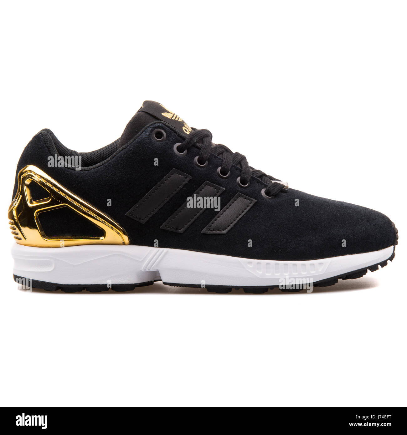 Adidas ZX Flux W negro y oro Sneakers B35319 Fotografía de stock - Alamy