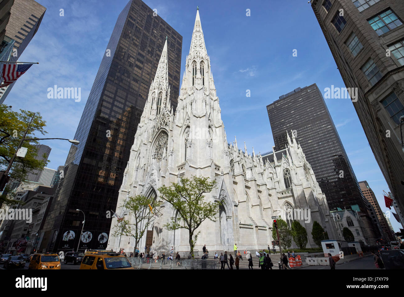 La Catedral de San Patricio de Nueva York, EE.UU. Foto de stock