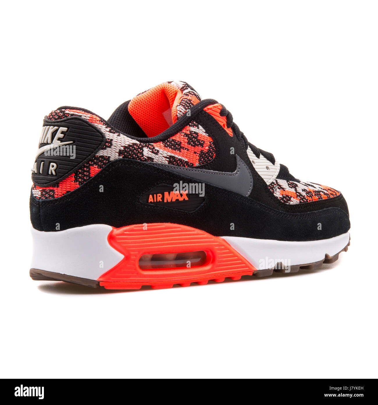 Nike Air Max 90 PA Hot Lava patrón Sneakers - 749674-800 Negro Fotografía stock Alamy