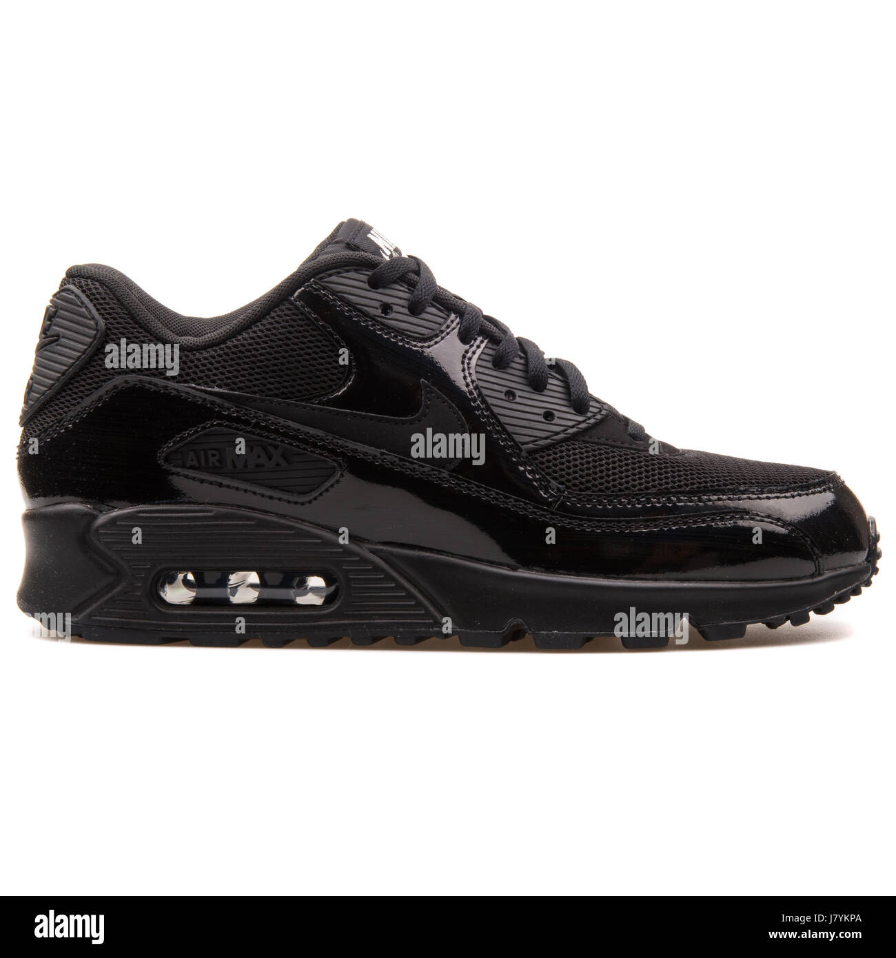 Nike Air Max 90 WMNS Premium negro brillante mujer Sneakers - 443817-002  Fotografía de stock - Alamy
