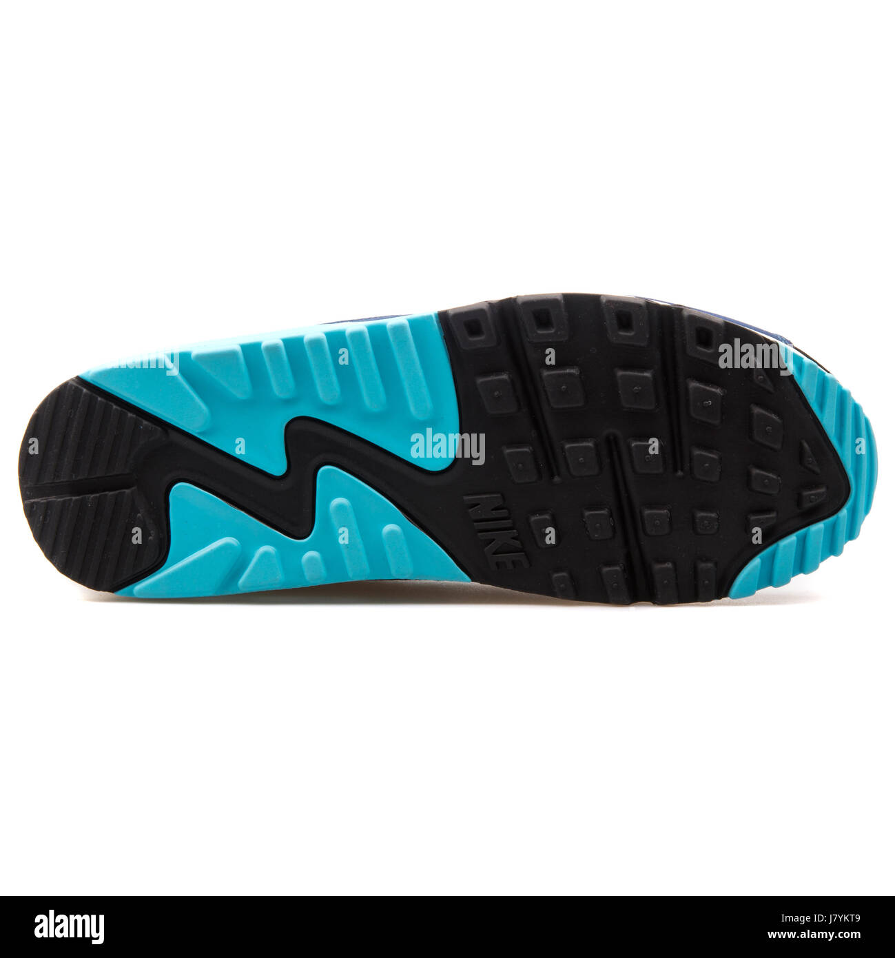 Nike Air Max 90 WMNS LTHR negro azul corriendo la mujer Sneakers -  768887-400 Fotografía de stock - Alamy