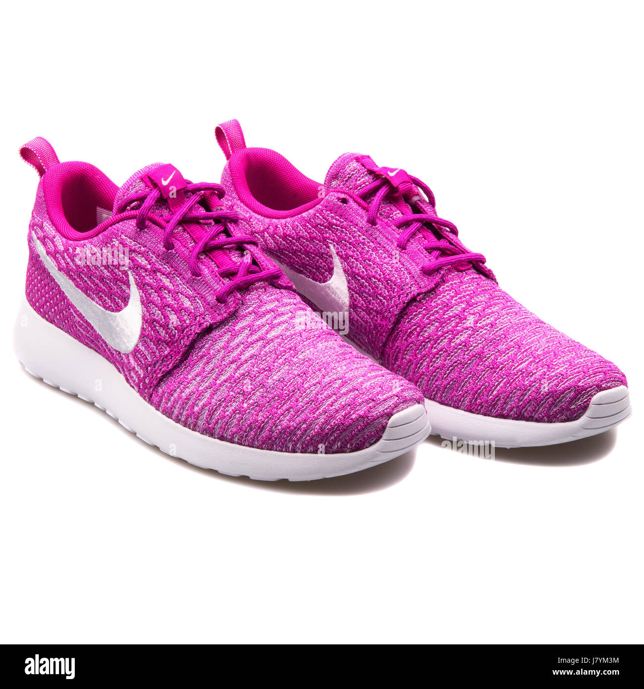 WMNS Nike Flyknit Rosherun Fucsia ejecutando Sneakers - de stock - Alamy