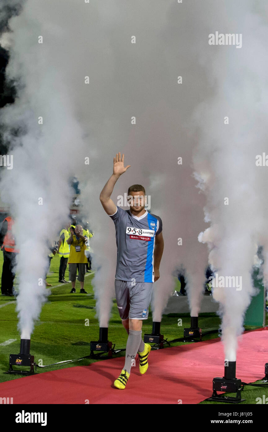 De Ferrara, Italia. El 18 de mayo, 2017. Serie B Trofeo Football/Soccer :  Italiano 'Serie B' coincidencia entre SPAL 2-1 FC Bari en el Stadio Paolo  Mazza en Ferrara, Italia . Crédito