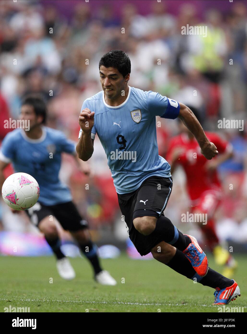 LUIS SUAREZ URUGUAY & Liverpool FC Juegos Olímpicos de Londres 2012 MENS  FÚTBOL, UA V EMIRATES URUGUAY, Old Trafford, Manchester, Inglaterra, 26 de  julio de 2012 GAN55664 ¡ADVERTENCIA! Esta fotografía sólo podrán