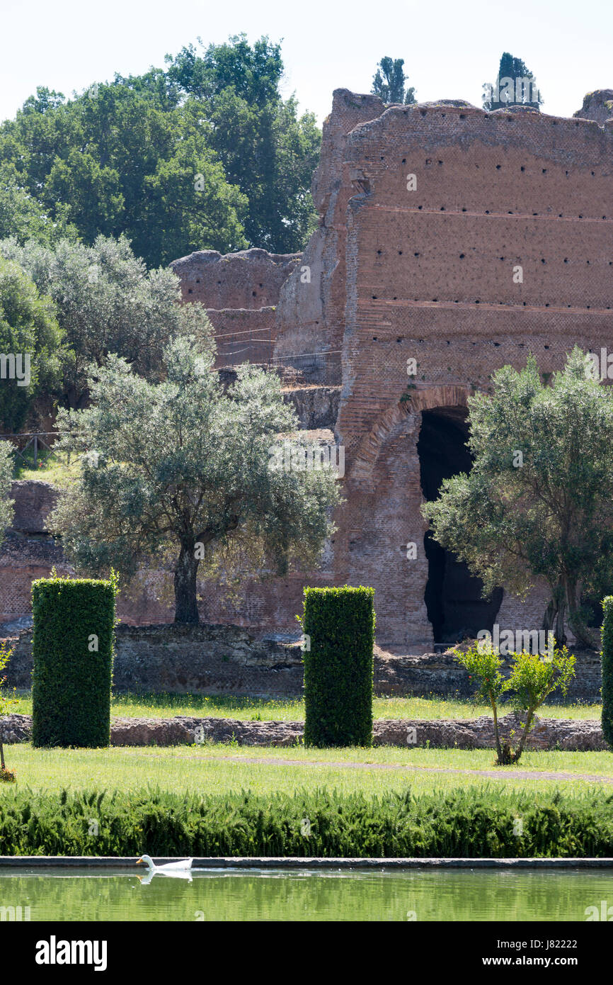 Hadrian's (Villa Adriana), Tivoli, Italia Foto de stock