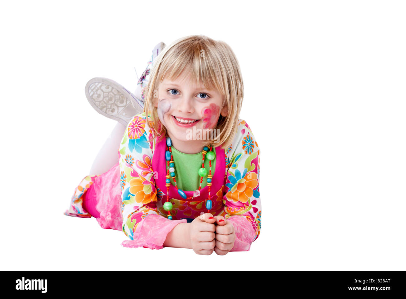 Disfraces de carnaval para los niños revestimiento parte chica niñas reír  risas Fotografía de stock - Alamy
