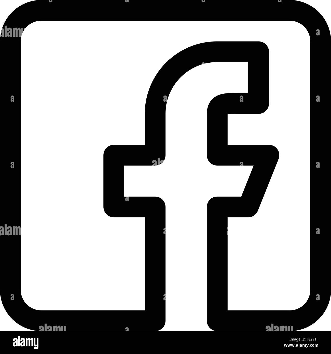 logotipo de Facebook Imagen Vector de stock Alamy