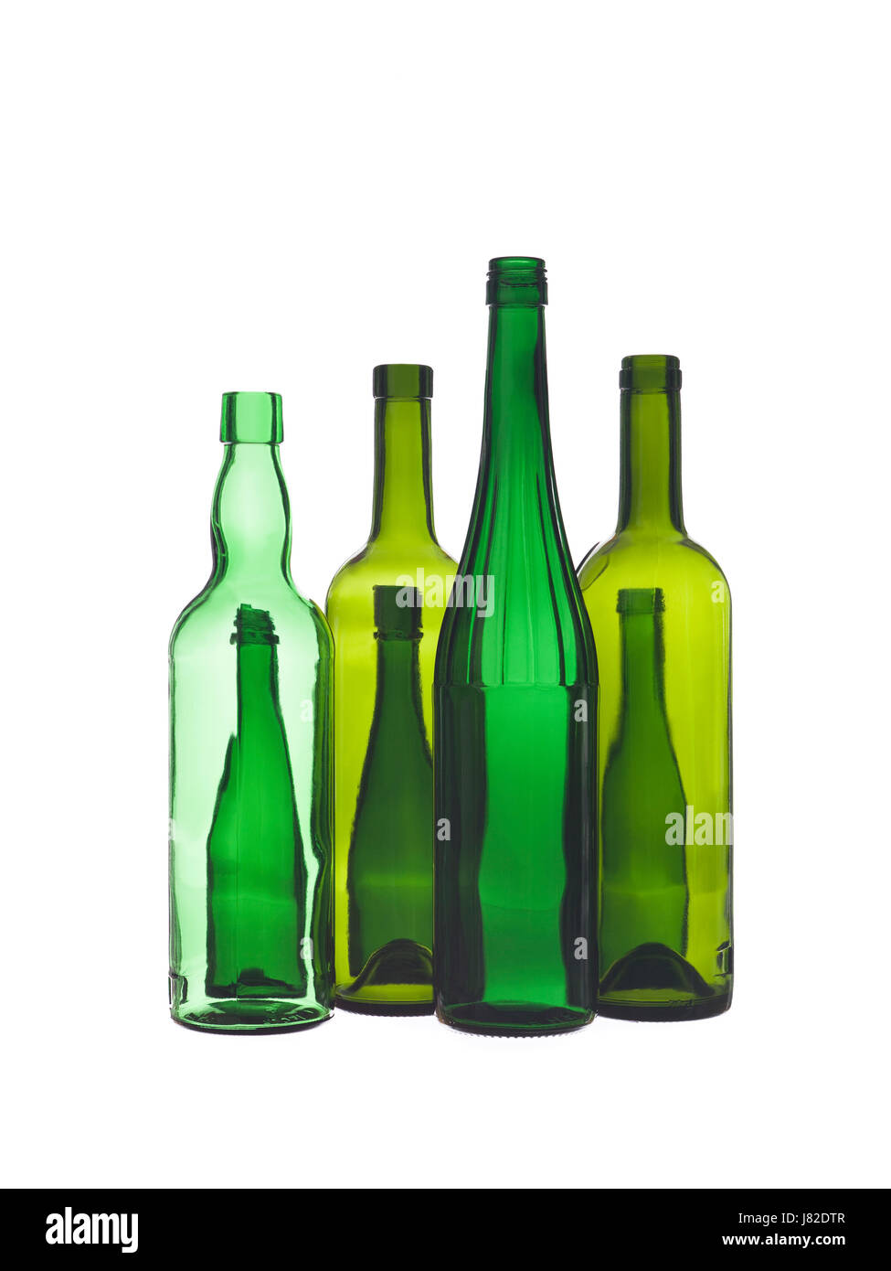 Cáliz de vidrio tumbler medio ambiente Medio ambiente formación art studio botellas de formas Foto de stock