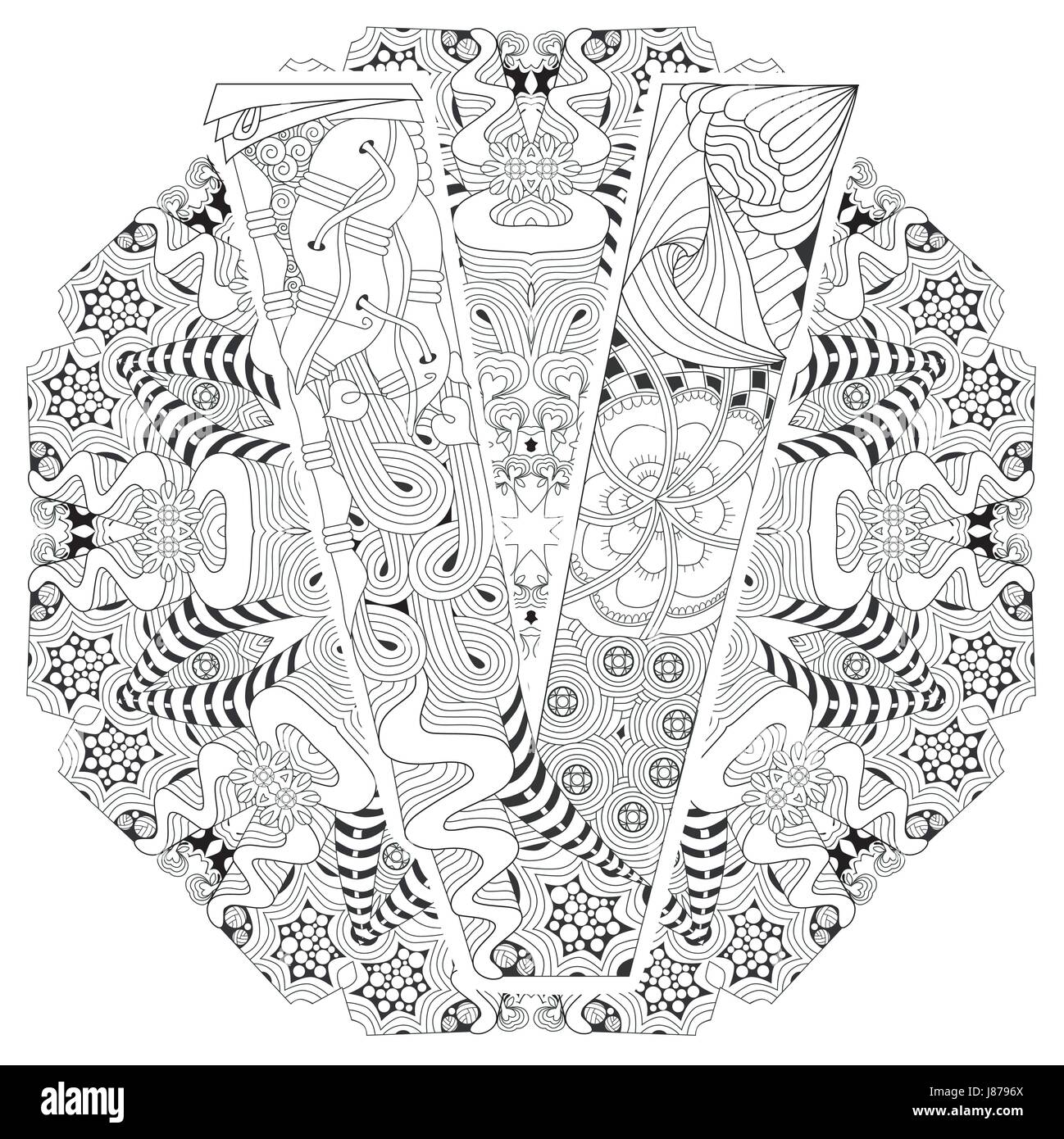 Mandalas Para Colorear Letras