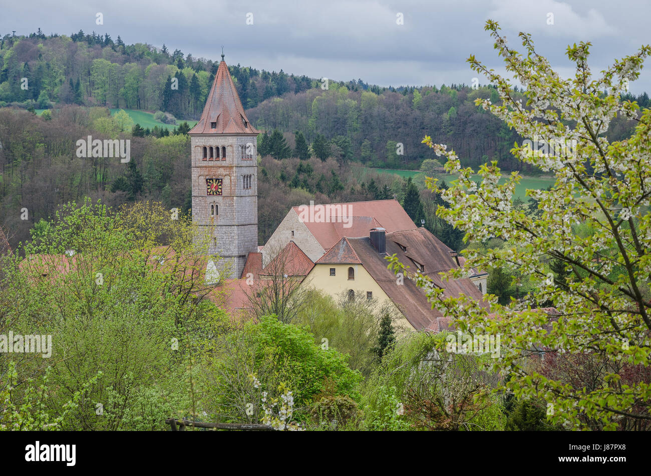 El monasterio Kastl Abadía, dedicada a San Pedro, fue fundada en 1103, o poco antes, por recuento de Berengar II de Sulzbach Foto de stock