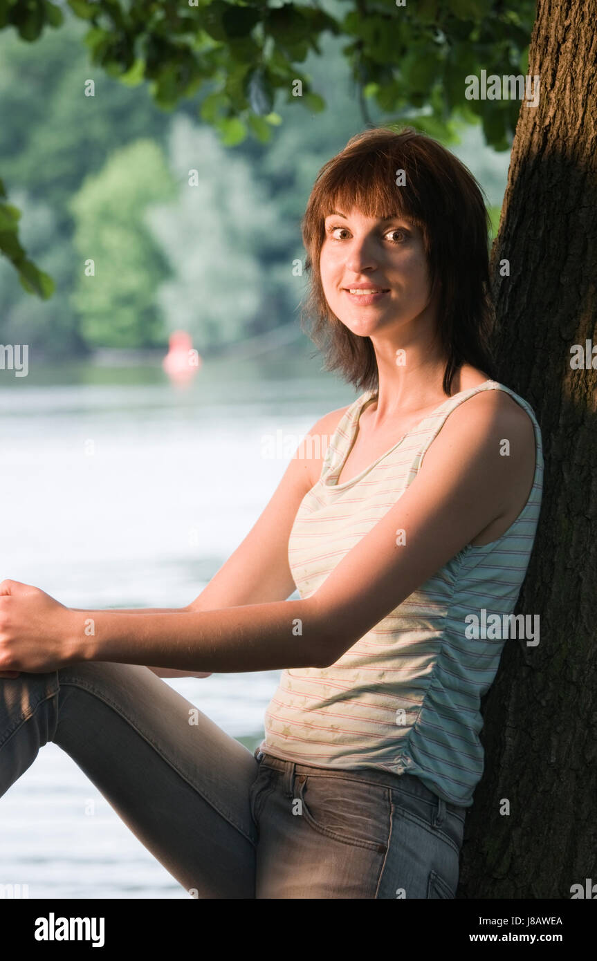 Óperas ojos por el lago Foto de stock