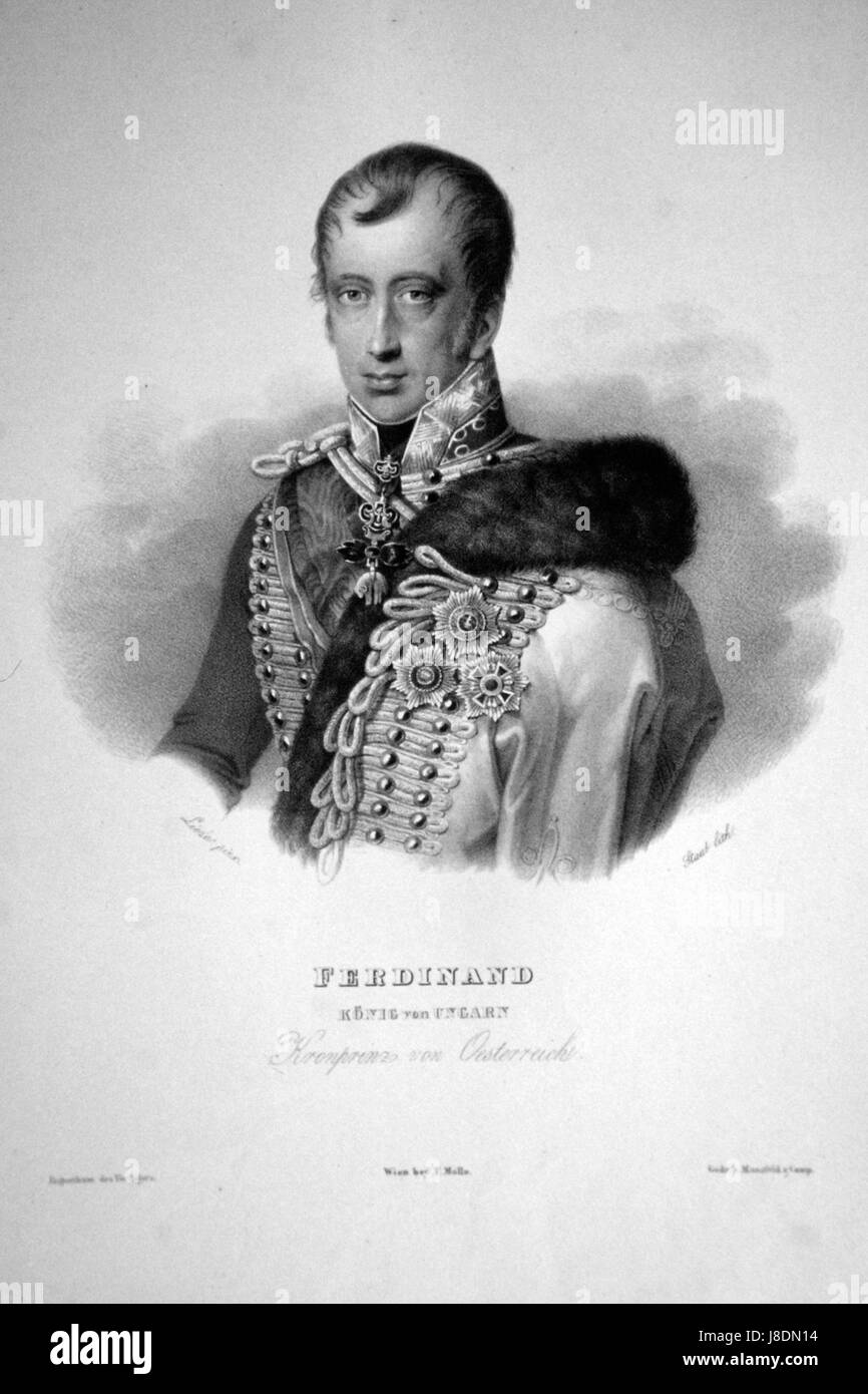 Ferdinand I. Andreaqs Staub Litho Foto de stock
