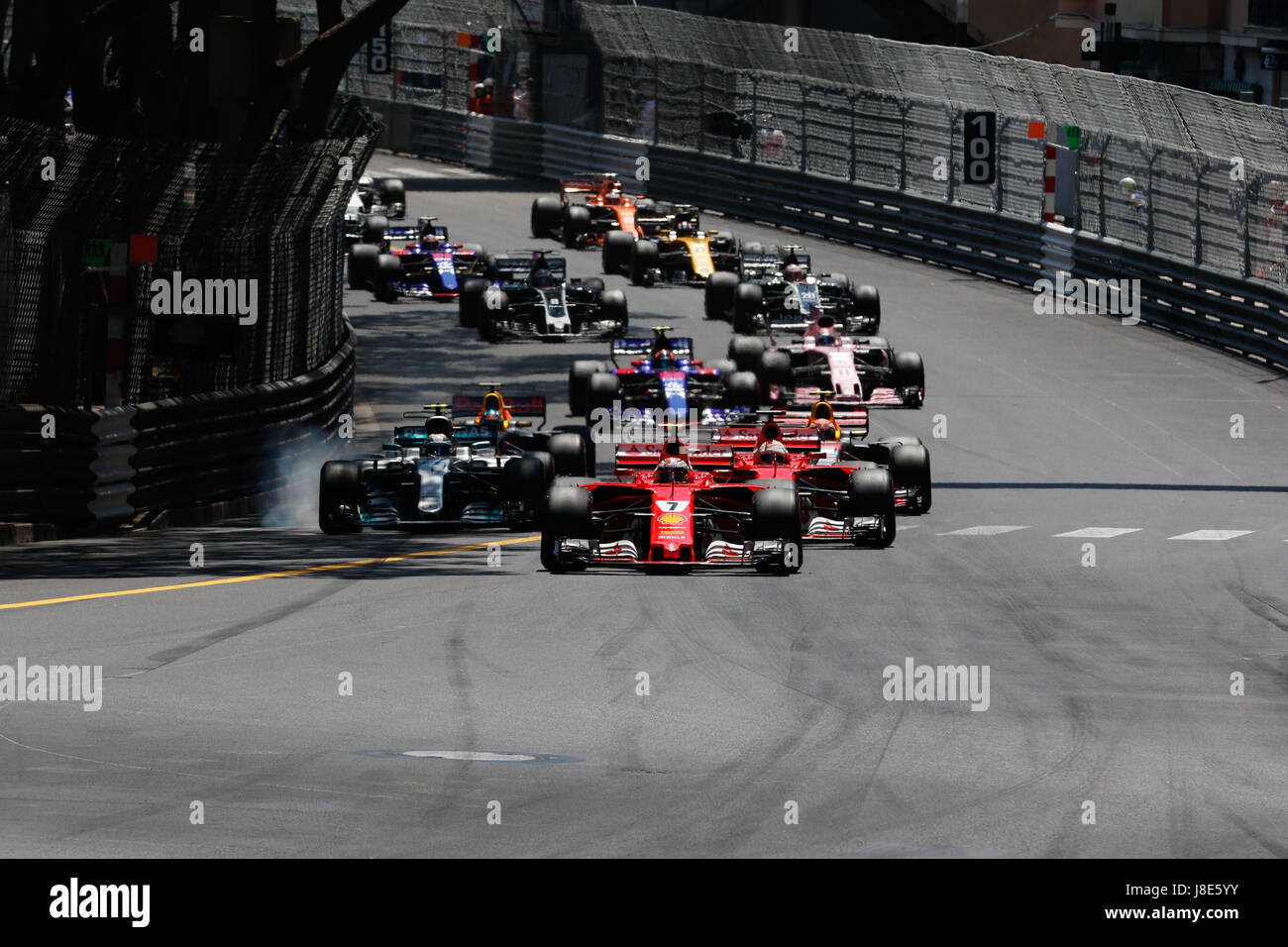 Monte Carlo, Monaco. 28 de mayo de 2017. Inicio de la carrera de Fórmula 1  Grand Prix de Mónaco, Monte Carlo. Crédito: Stefano Arcari/Alamy Live News  Fotografía de stock - Alamy