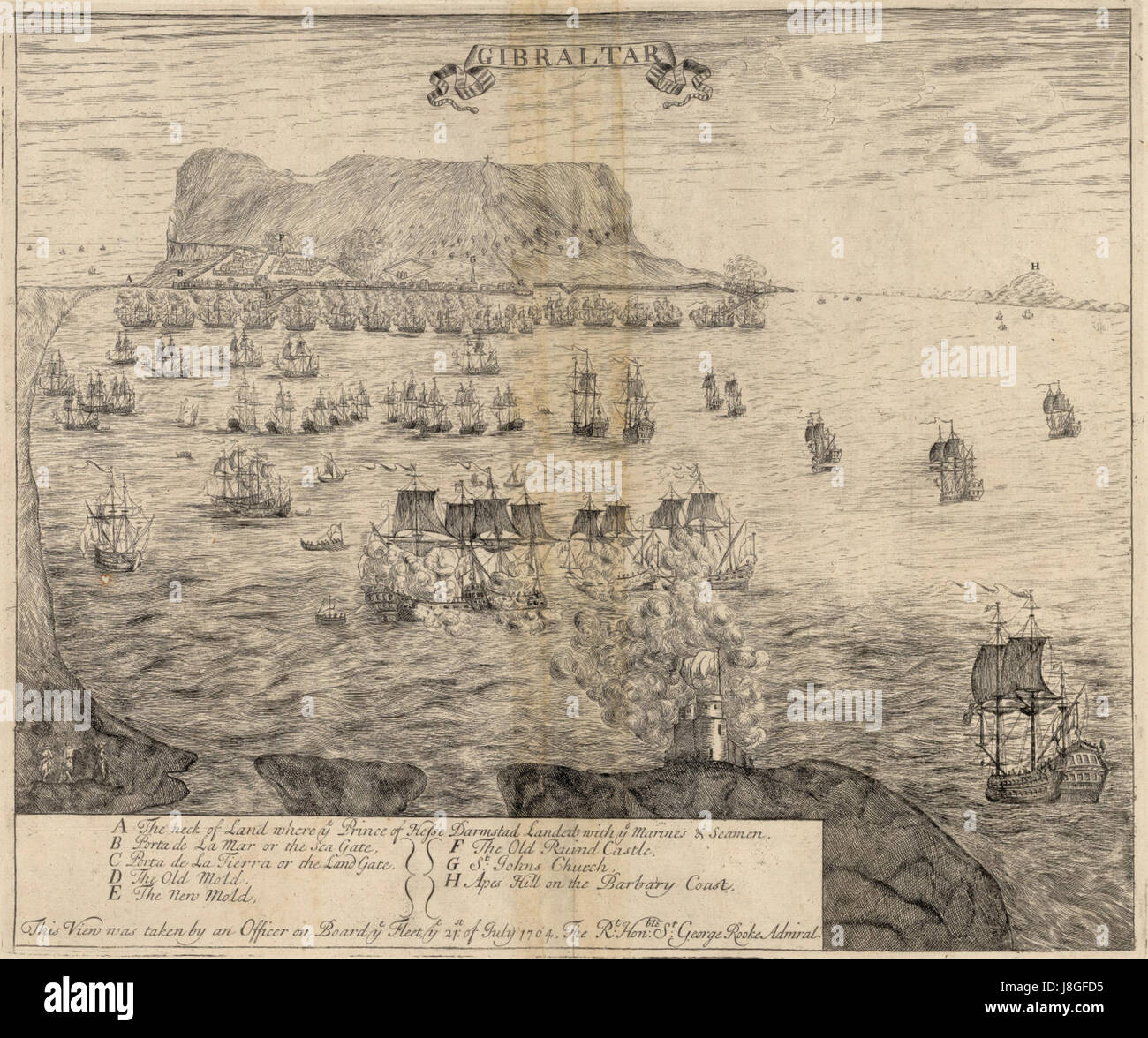 Mapa de gibraltar vintage fotografías e imágenes de alta resolución