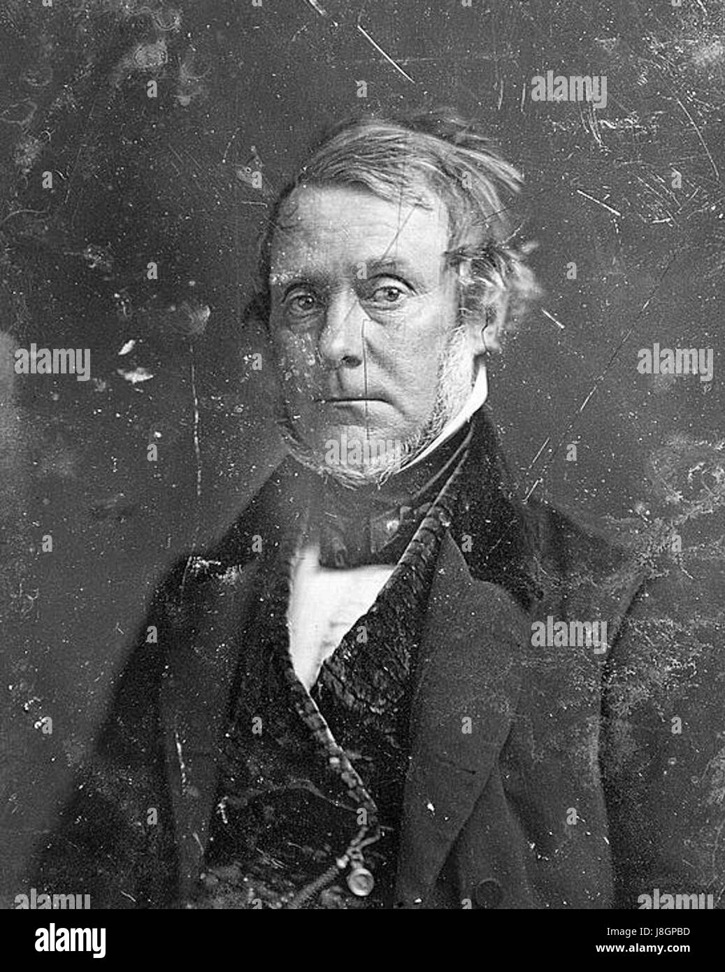 Henry Grinnell, la cabeza y los hombros, retrato de tres cuartos a la izquierda Foto de stock