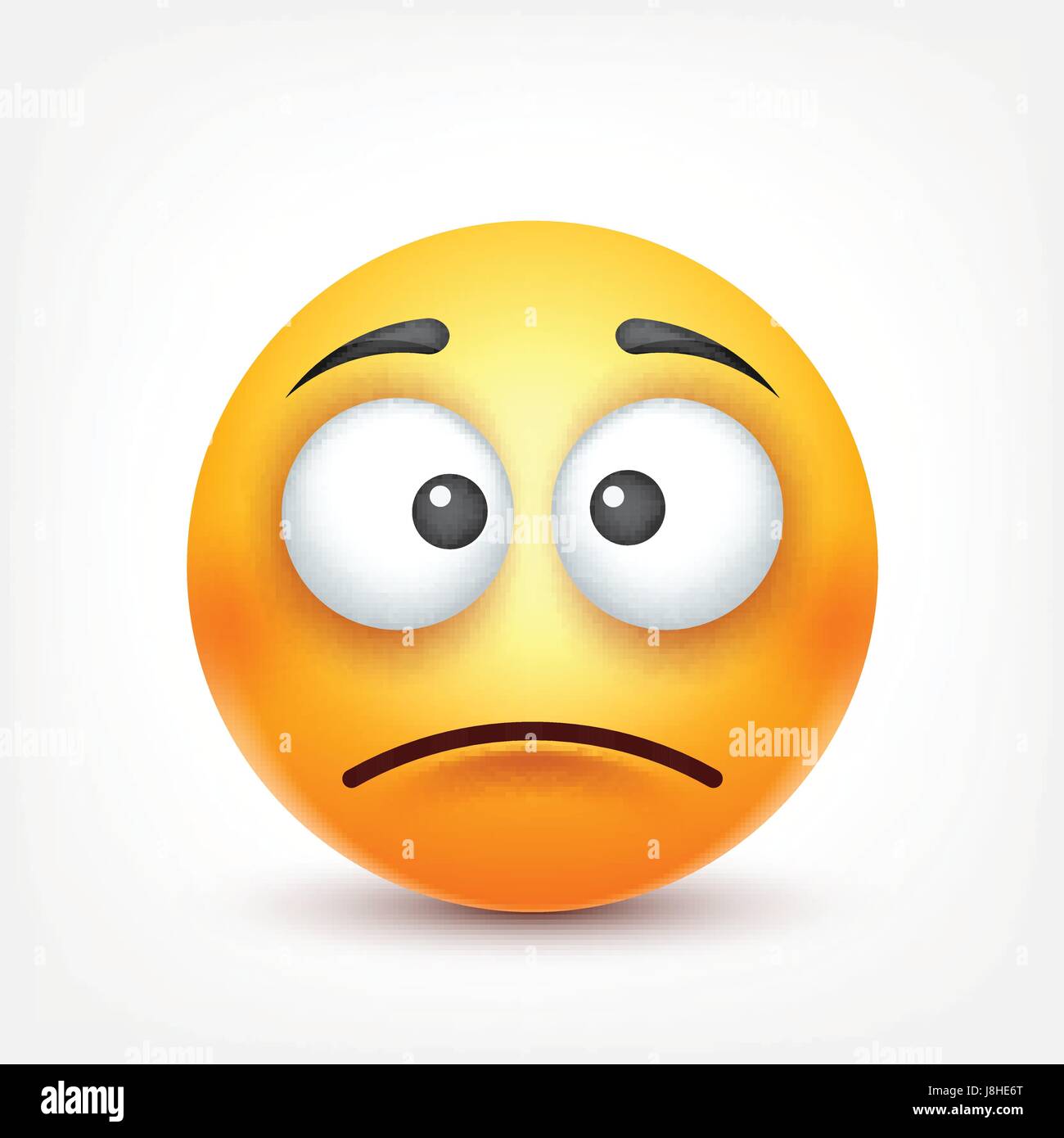 Emoticon Smiley Set Yellow Face Emotions Imagenes De Stock