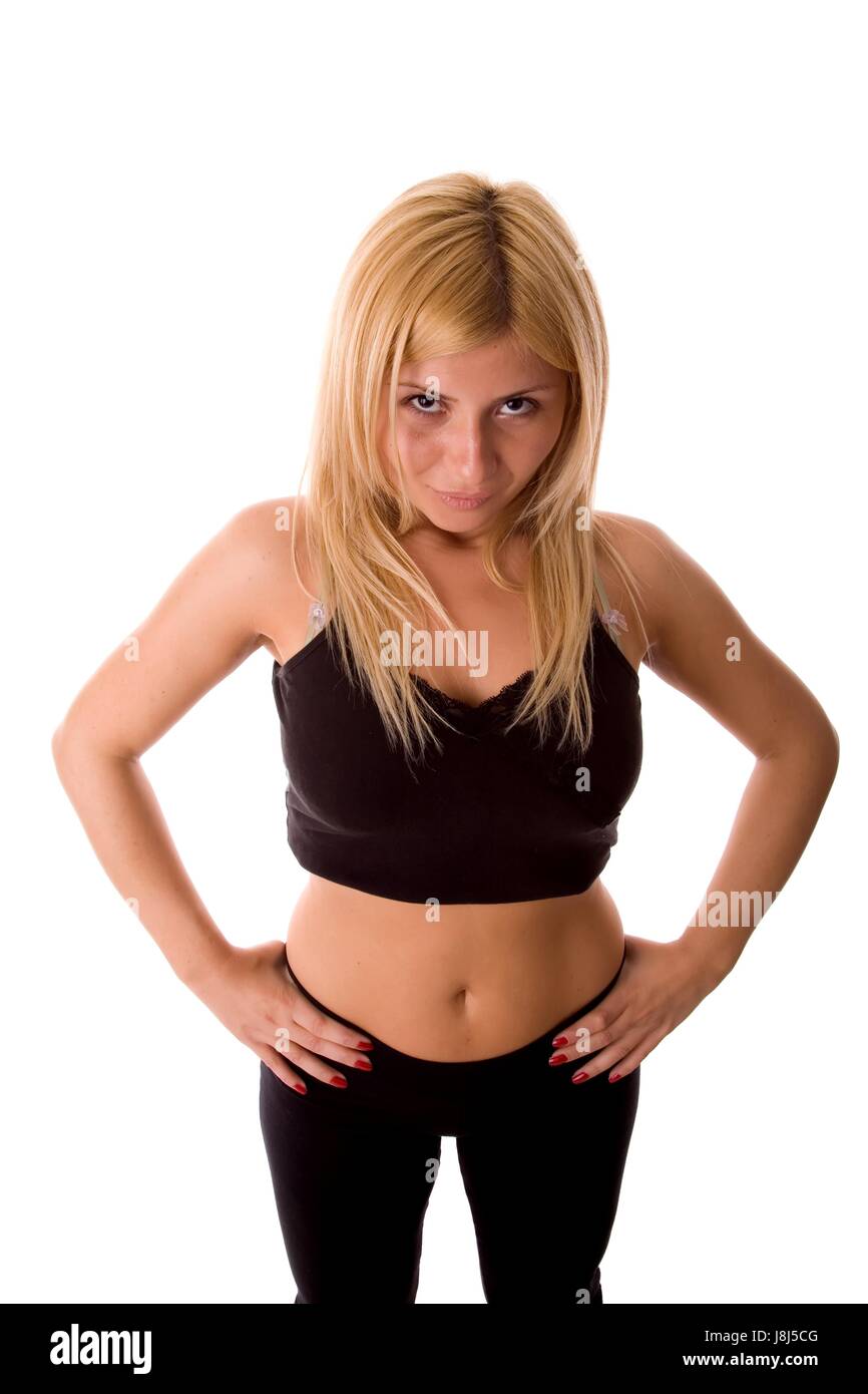 Mujer, mujer, cintura, SLIM, áridas, una leve, inclínese, demacrado,  delgado cuerpo, fitness Fotografía de stock - Alamy