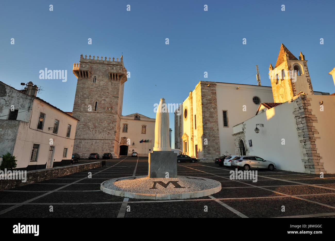 La ciudadela de Estremoz dentro del antiguo castillo, cerca de la