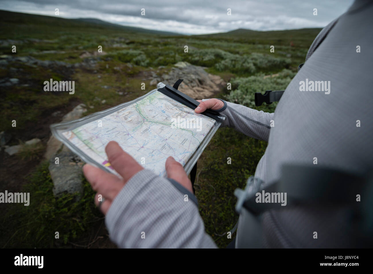 Mapa de explotación del hombre Foto de stock
