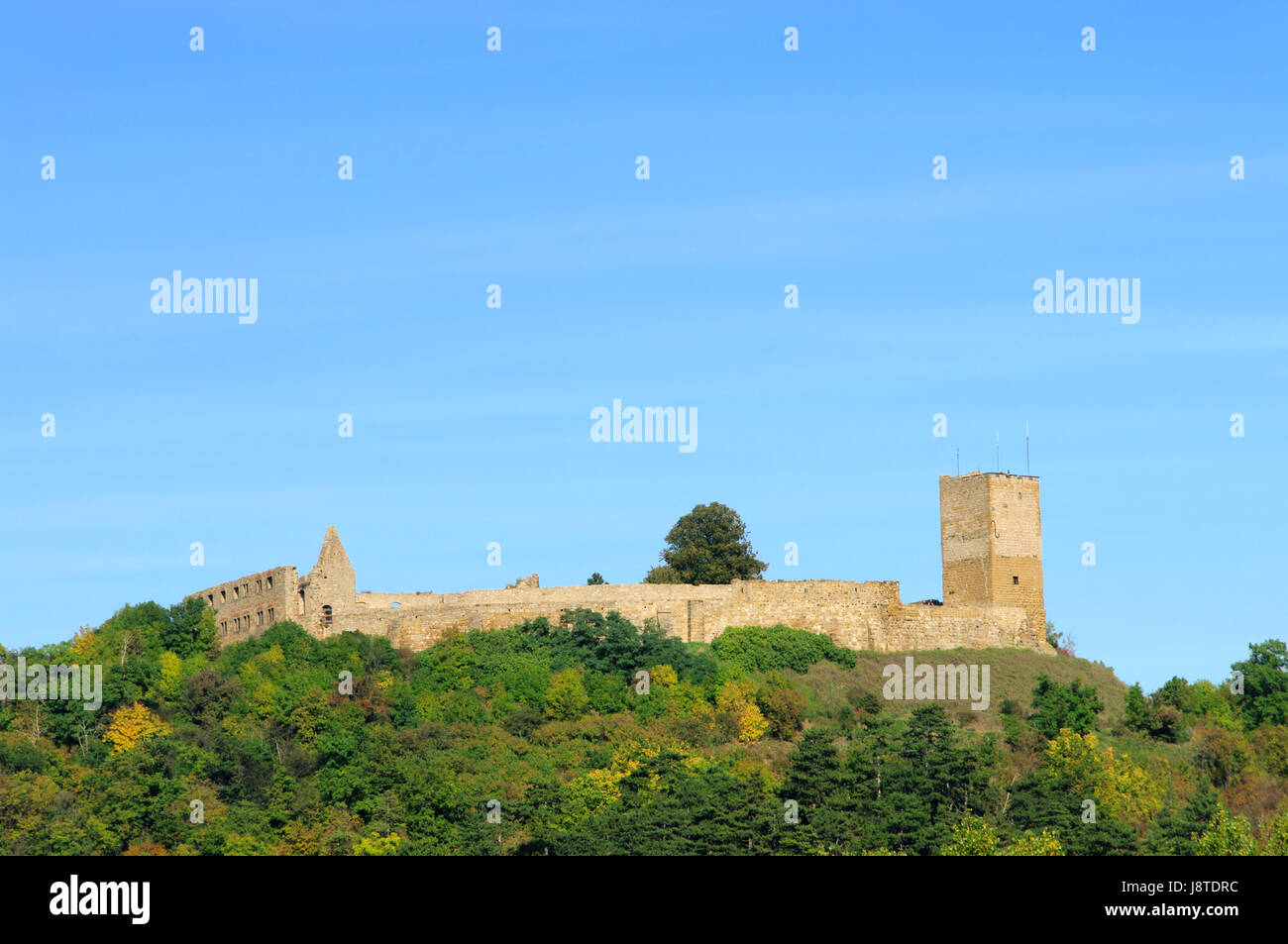 Tres, asemejan, Turingia, Alemania, República Federal de Alemania, el Chateau, Castillo, Foto de stock