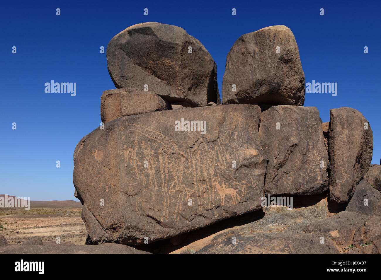 África, Norte de África, la edad de la piedra, Argelia, históricos, desierto, yermo, Foto de stock
