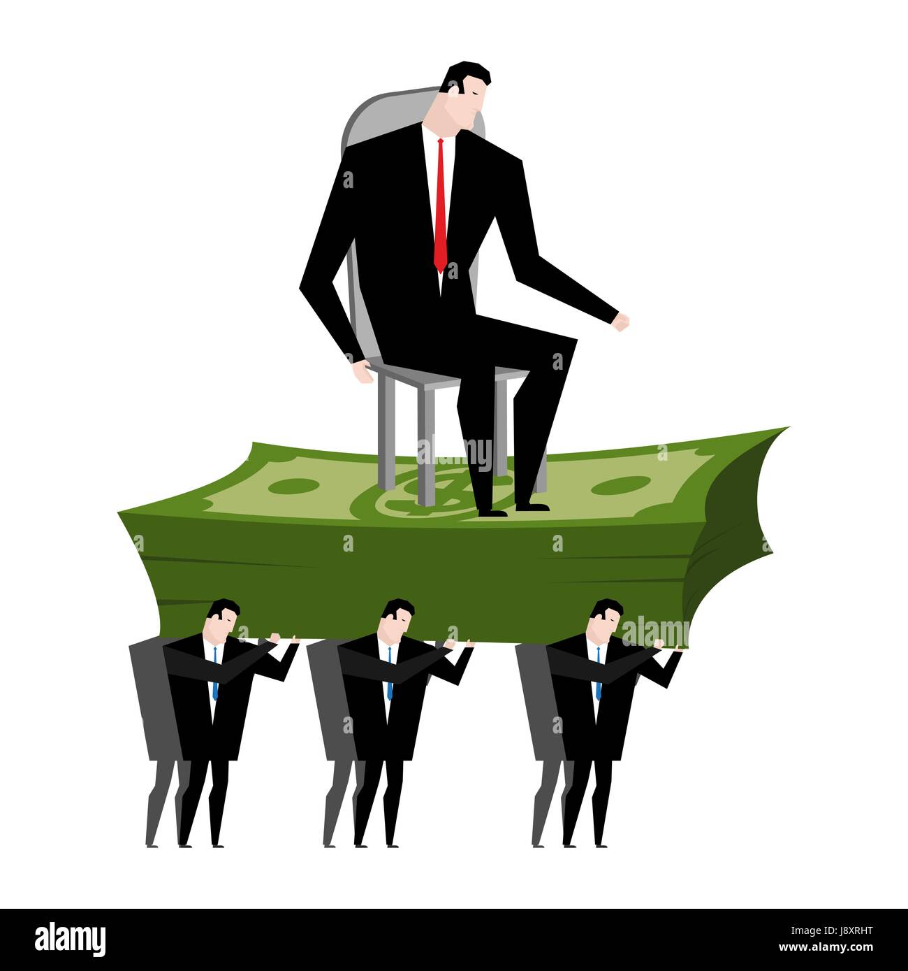 Los gerentes llevan boss. Los trabajadores son de cabeza. Empleado de  oficina jefe de transporte. La ética corporativa. Supervisor de culto.  Carrera profesional Imagen Vector de stock - Alamy