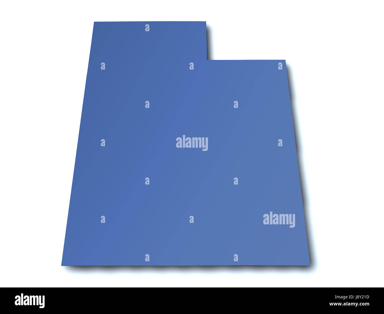 Mapa de Utah Estados Unidos Fotografía de stock Alamy