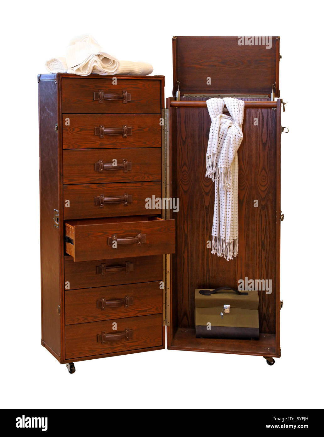 Muebles, madera, retro, móvil, portátil, armario ropero, garderobe  Fotografía de stock - Alamy
