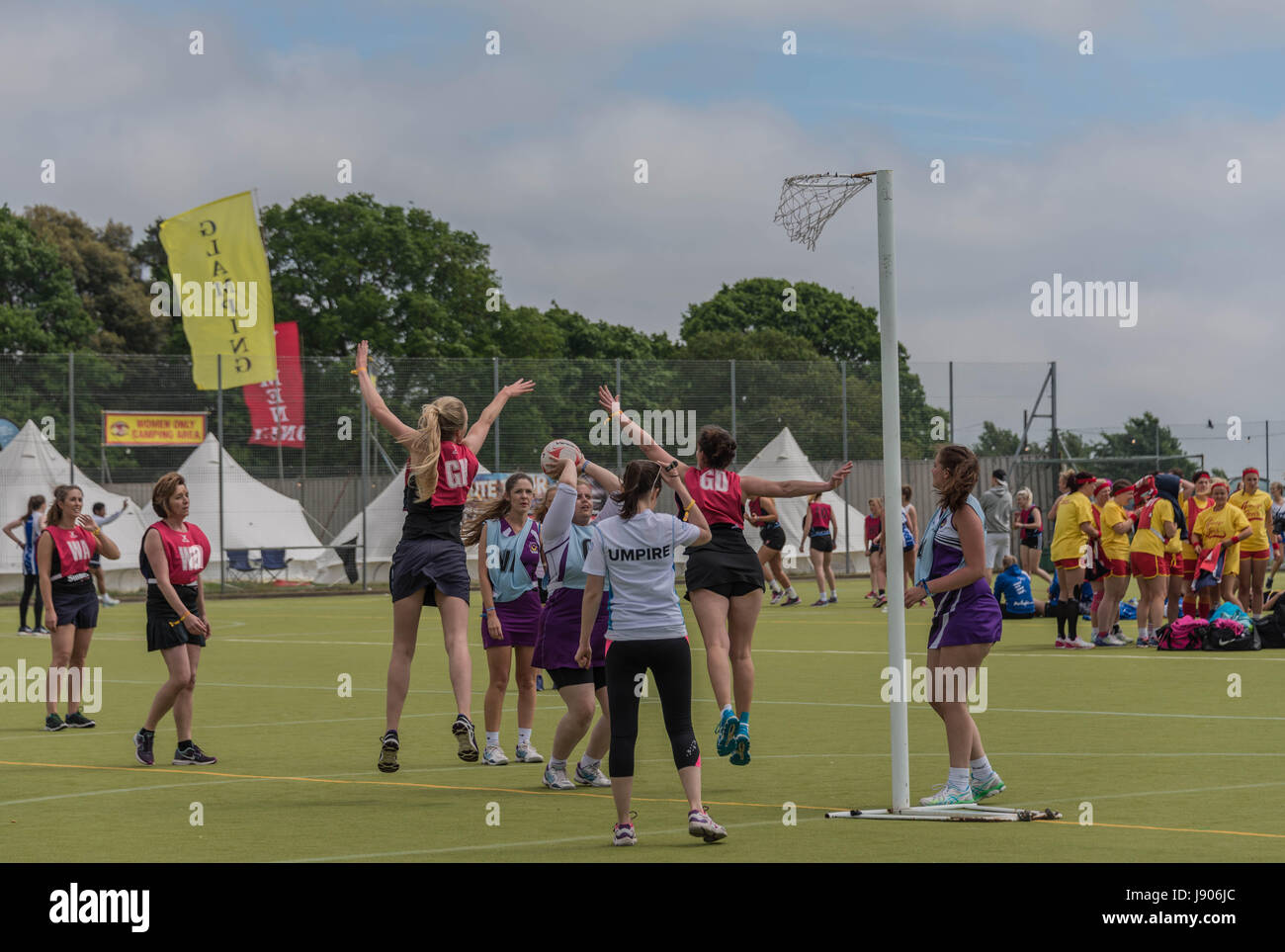 Bournemouth, Reino Unido. El 28 de mayo de 2017. Deportes y festival de música anual atrae a rugby, baloncesto, hockey y dodge ball equipos procedentes de todo el país. Foto de stock