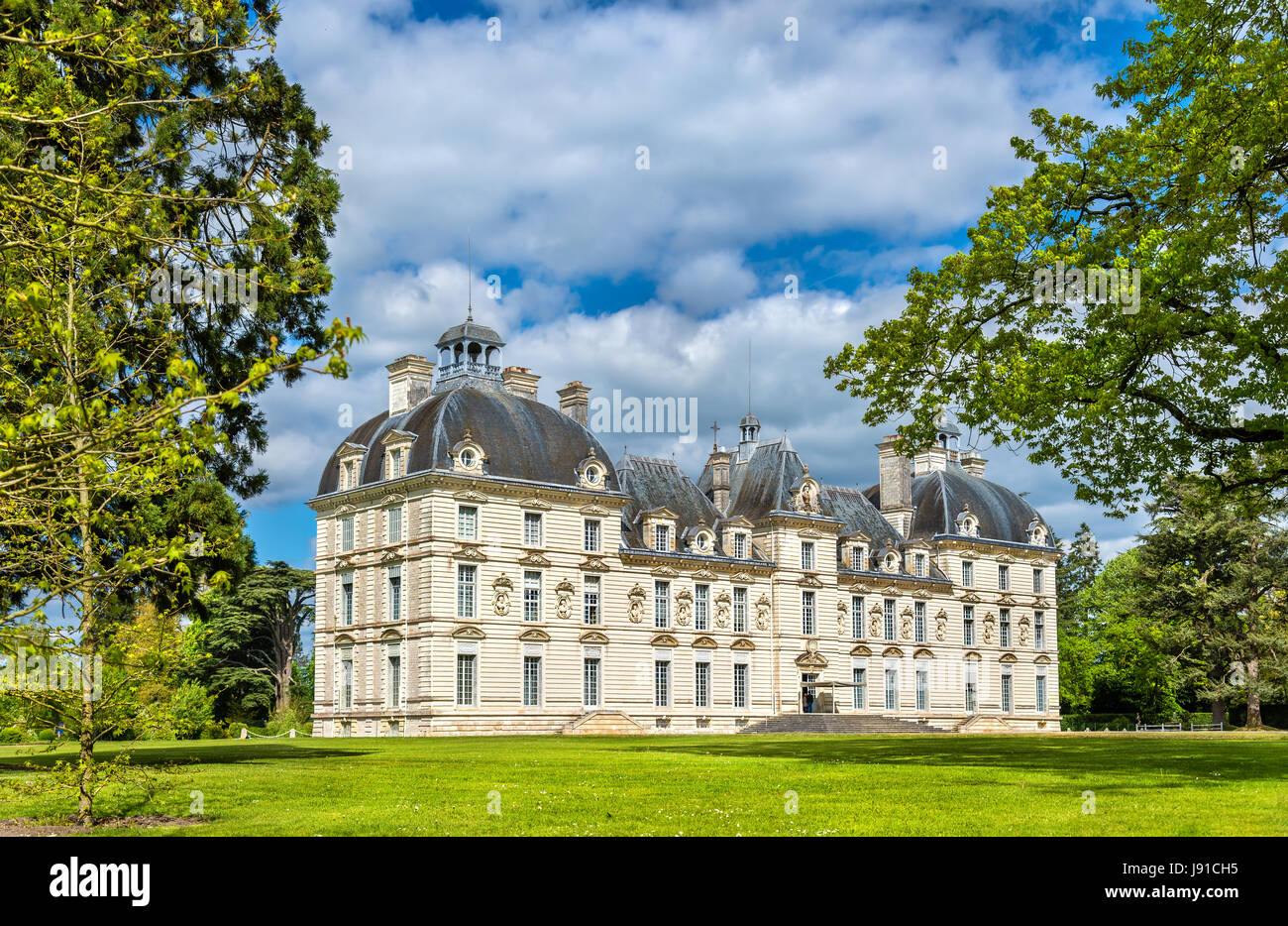 Chateau de Cheverny, uno de los castillos del Valle del Loira en Francia Foto de stock