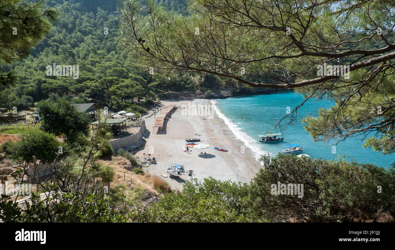 Playa Kabak, Turquía Foto de stock