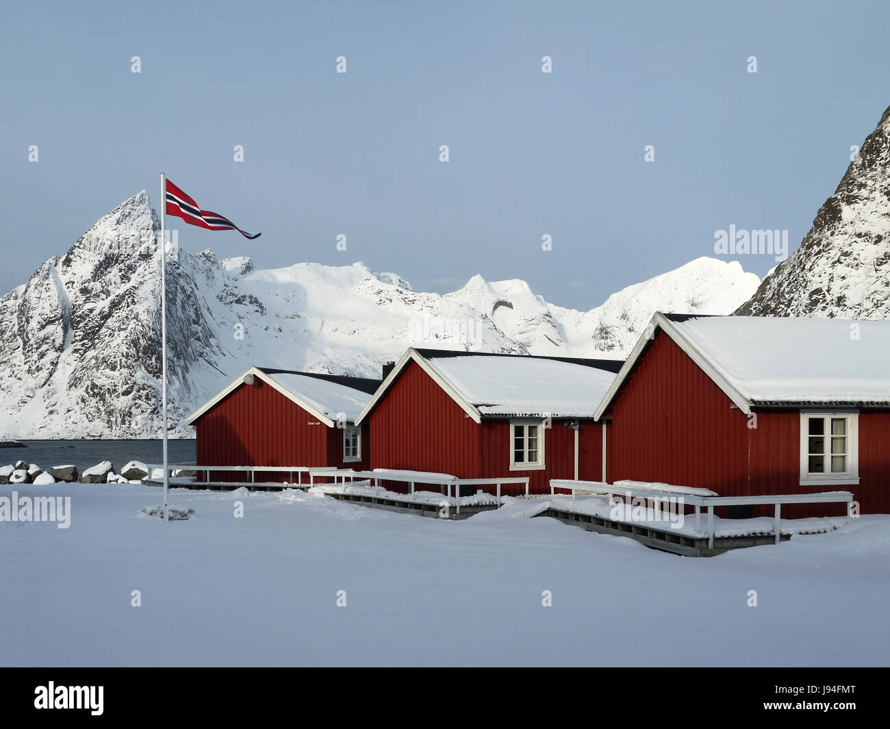 Invierno, Noruega, montañas, vacaciones, vacaciones, vacaciones de invierno, Foto de stock