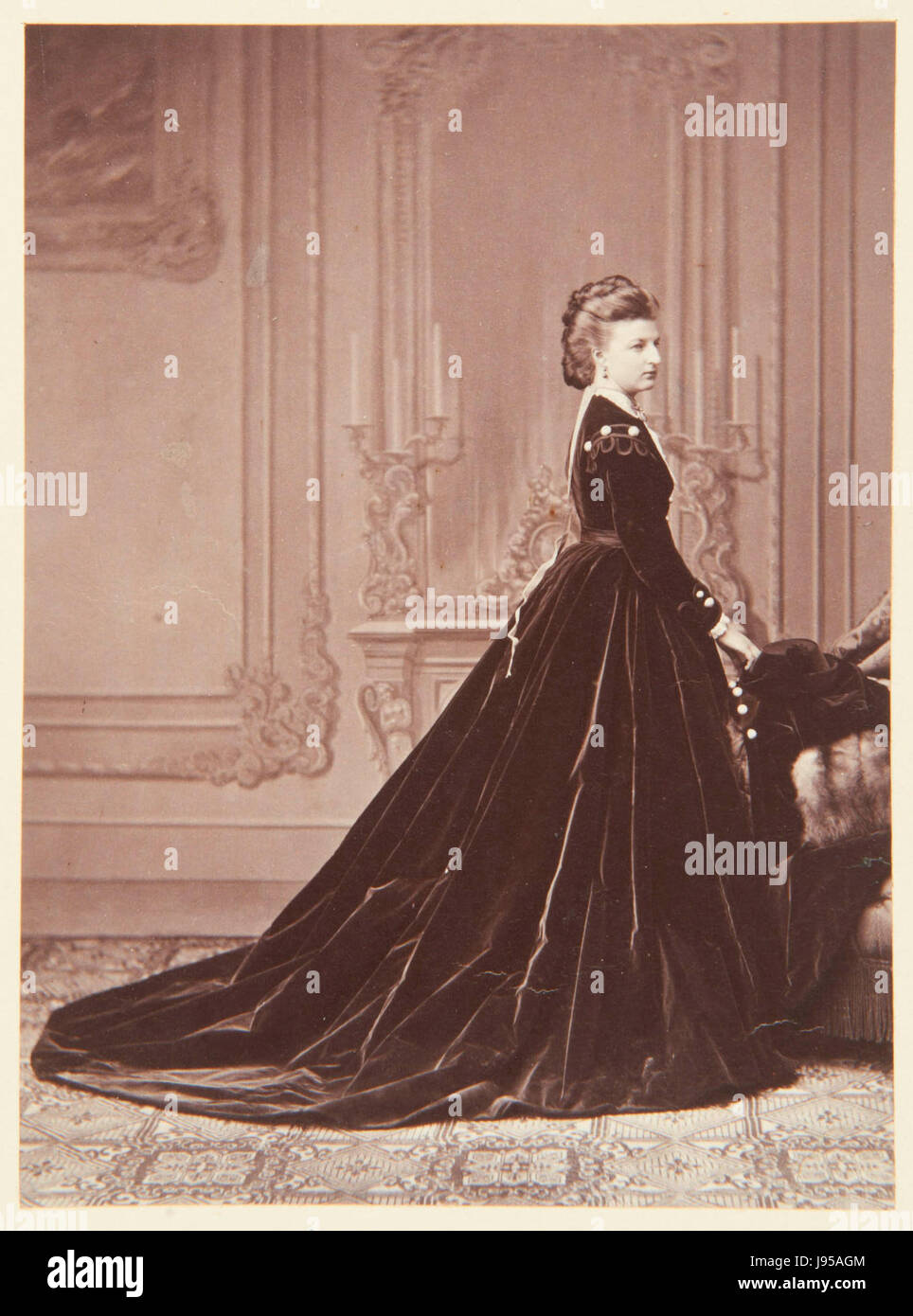 La princesa Amalia de Sajonia Coburgo Gotha Foto de stock
