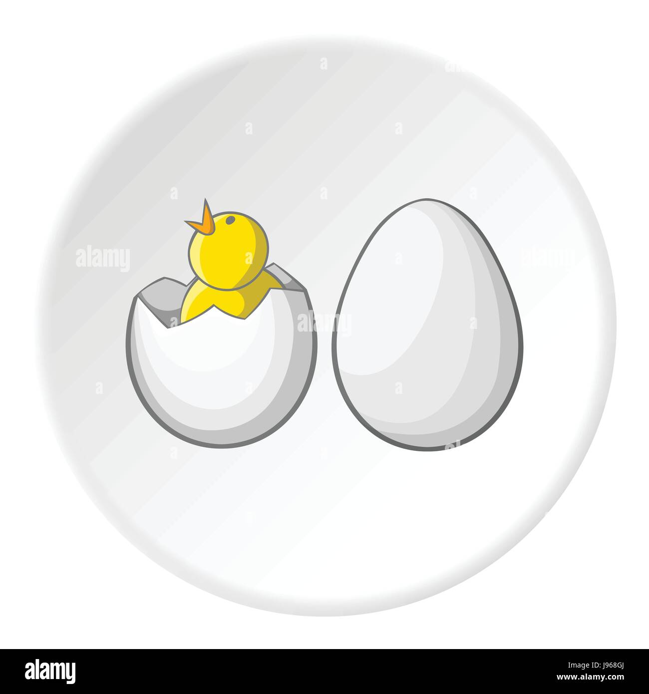 Pollo en huevo, icono de estilo de dibujos animados Imagen Vector de stock - Alamy Pollo en huevo, icono de estilo de dibujos animados Imagen Vector de stock - Alamy