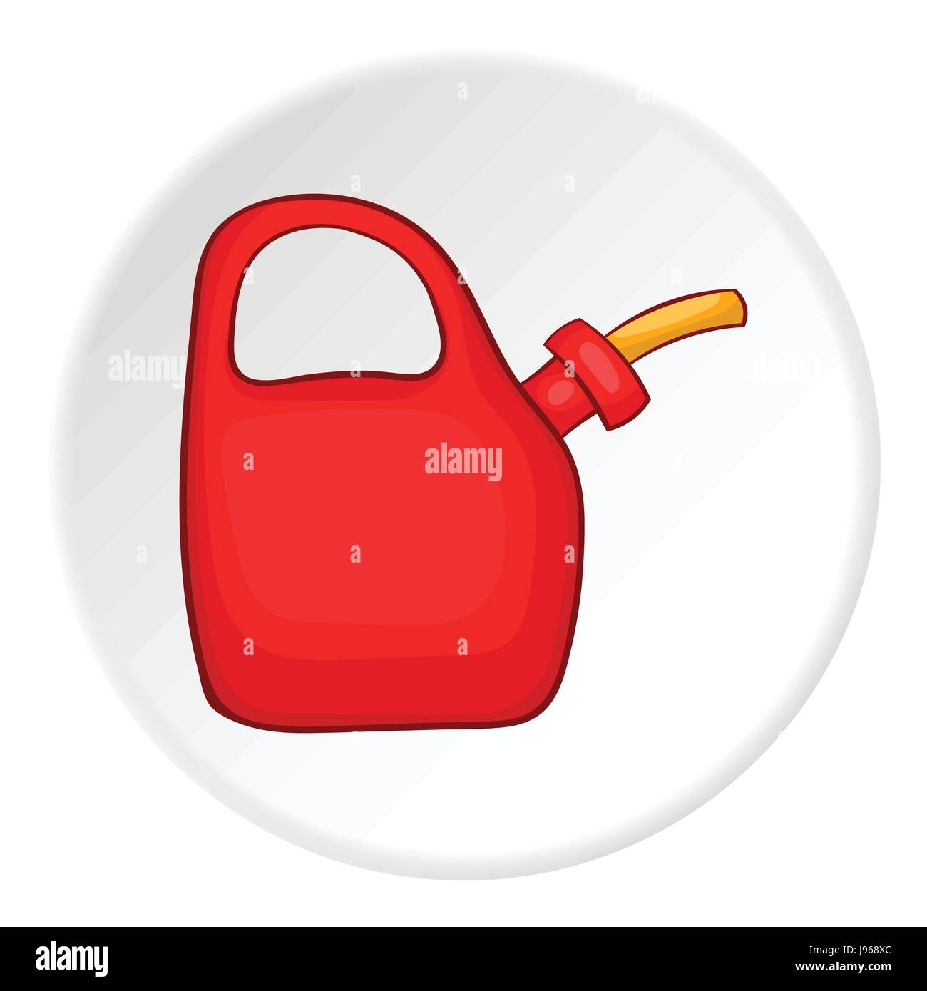 Recipiente de plástico de la gasolina, el icono de estilo de dibujos  animados Imagen Vector de stock - Alamy