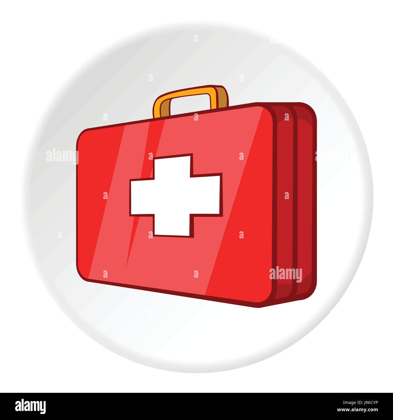Botiquín de primeros auxilios, el icono de estilo de dibujos animados  Imagen Vector de stock - Alamy