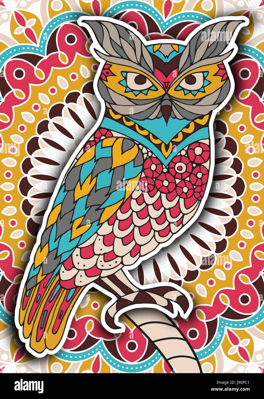 Libro Para Colorear Para Imprimir La Pagina Para Adultos Owl